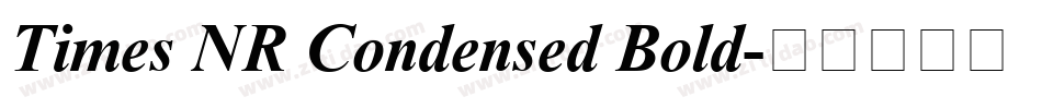 Times NR Condensed Bold字体转换